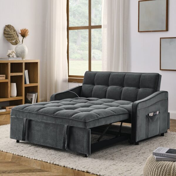  Smart Convertible Loveseat Sofa Bed | US-Made | VAT-Included