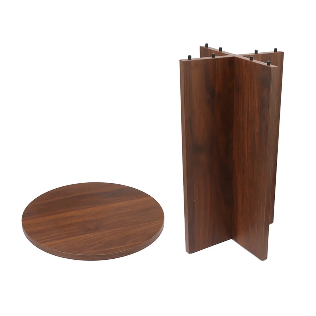 Artisan-Crafted Solid Wood Round Table